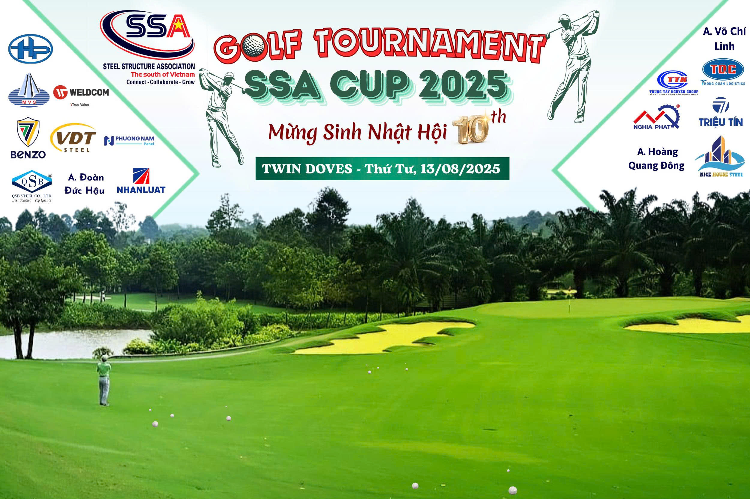 ​🏌🏻‍♂️🏌🏻‍♀️ GIẢI GOLF CUP SSA 2025 – MỪNG SINH NHẬT HỘI SSA 10TH ​⛳