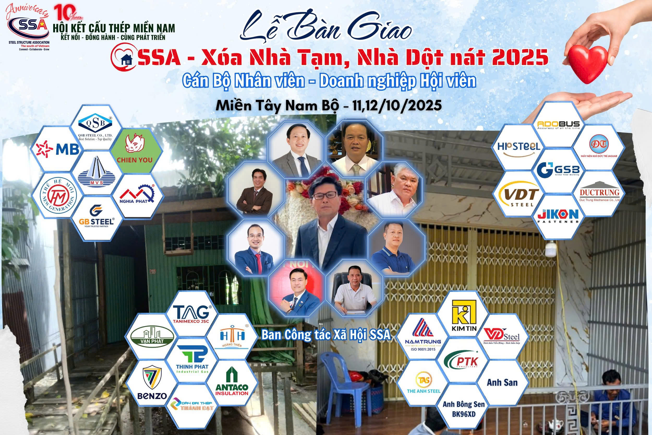 📢 THƯ MỜI THAM GIA CHƯƠNG TRÌNH LỄ BÀN GIAO “SSA – XÓA NHÀ TẠM, NHÀ DỘT NÁT 2025” 📢 INVITATION TO PARTICIPATE IN THE HANDOVER CEREMONY “SSA – ELIMINATING TEMPORARY & DILAPIDATED HOUSES 2025”